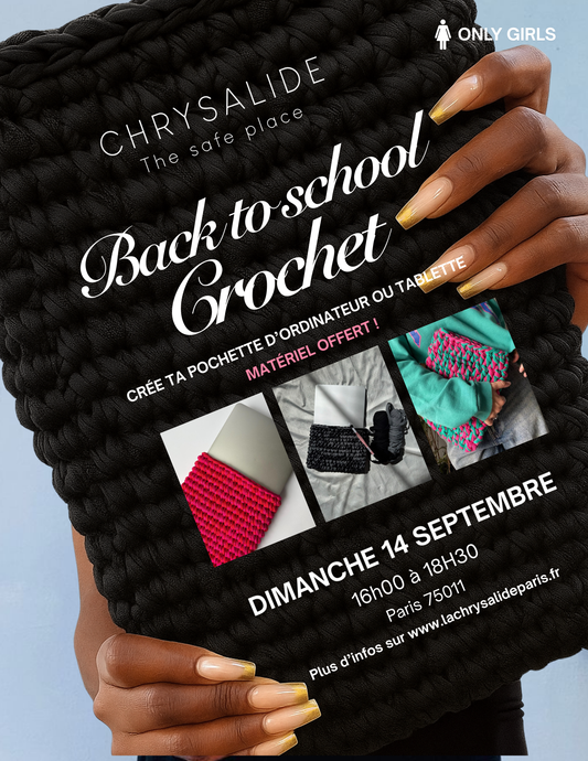 Atelier Crochet : pochette d'ordinateur