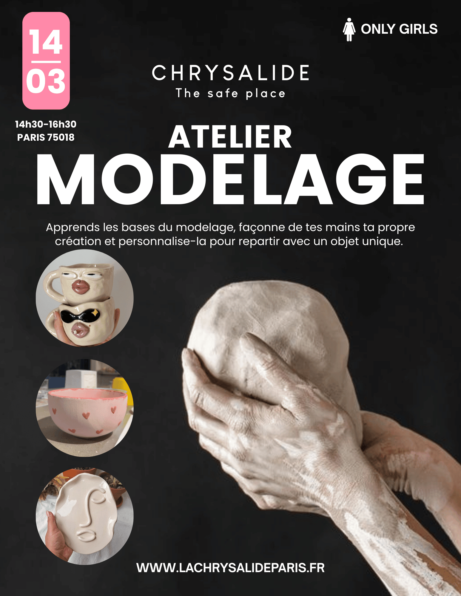 Atelier Modelage + peinture - La Chrysalide Paris