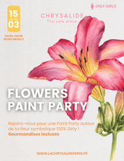 Flowers - Paint Party - La Chrysalide Paris