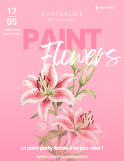 Flowers - Paint Party - La Chrysalide Paris