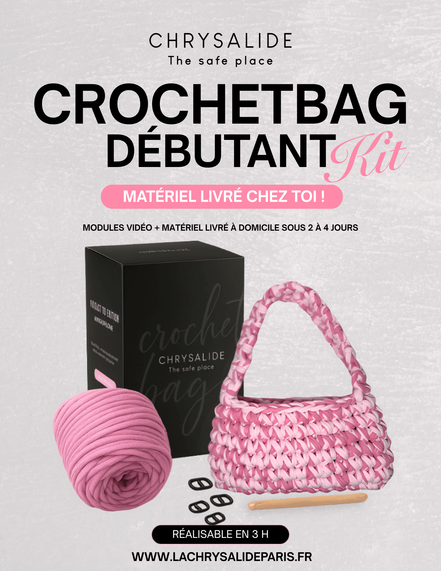 Kit crochet bag - Zoëbag - La Chrysalide Paris